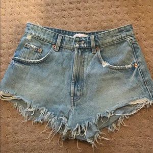 Zara denim shorts